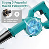 Cordless Leaf Blower 18V 2 in 1 Electric Air Blower Cleaner 2x  Batteries | Makita Compatible