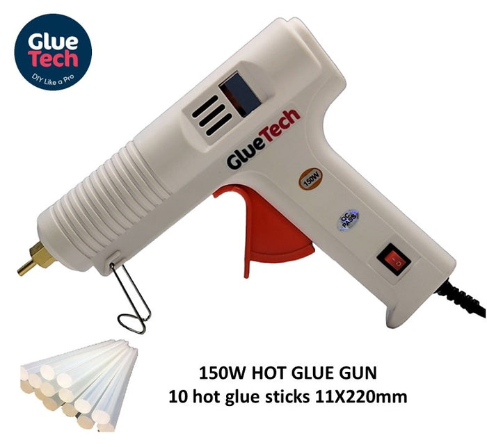 Heißklebepistole 150W 150W Heißklebepistole Set - Profi-Kit Mit Klebesticks & Überhitzungsschutz Klebepistole Steinel