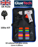 Hot glue gun 100w KIT + 12  color glue sticks, UK plug Professional KIT