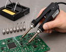Duratool 48W Soldering Tweezers Kit 240V UK Plug PCB SMD Rework 7 Tips