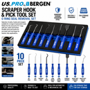 US PRO Scraper Hook & Pick Tool Set O Ring Seal Removal Picks Scrapers 10Pc