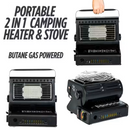 Camping Gas Heater & Cooker – Butane-Powered