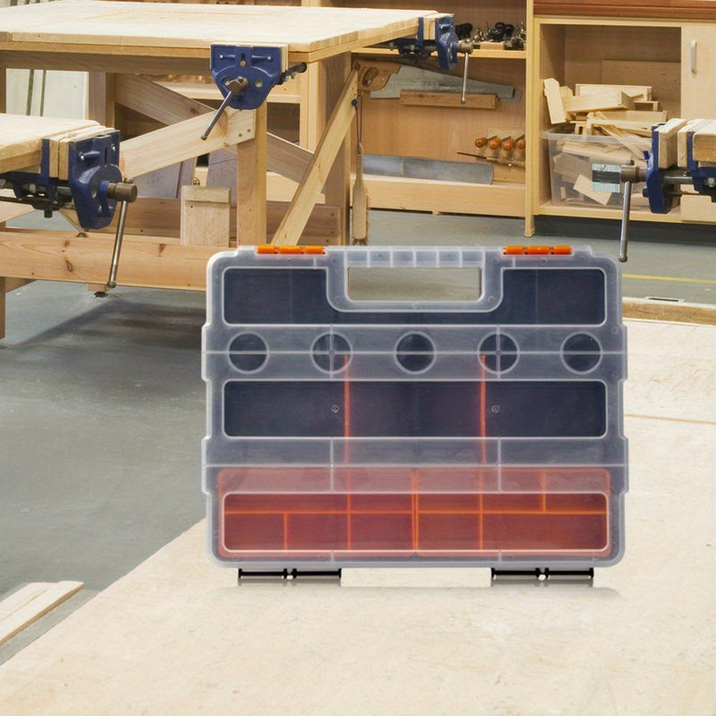 Toolbox Organizer – Multi-Grid Storage Case 22 × 29 × 6 cm