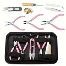 8pcs/set Pink Jewelry Making Tool Set