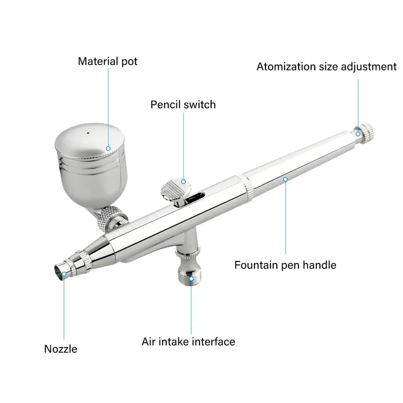 Air Brush Spray Gun kit - 9CC Paint Cup - Art, Painting, DIY Projects
