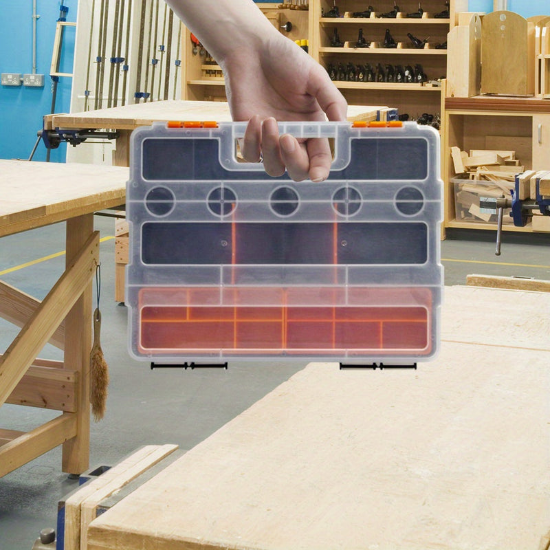 Toolbox Organizer – Multi-Grid Storage Case 22 × 29 × 6 cm