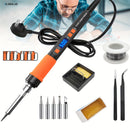 11-in-1 Digital Soldering Iron Kit – 90W Ceramic Heater with LCD Display