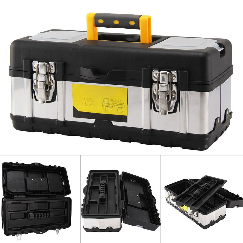 17" Heavy-Duty Metal Toolbox