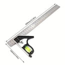 Combination Square 300mm 12" Stainless Steel Spirit