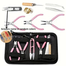 8pcs/set Pink Jewelry Making Tool Set