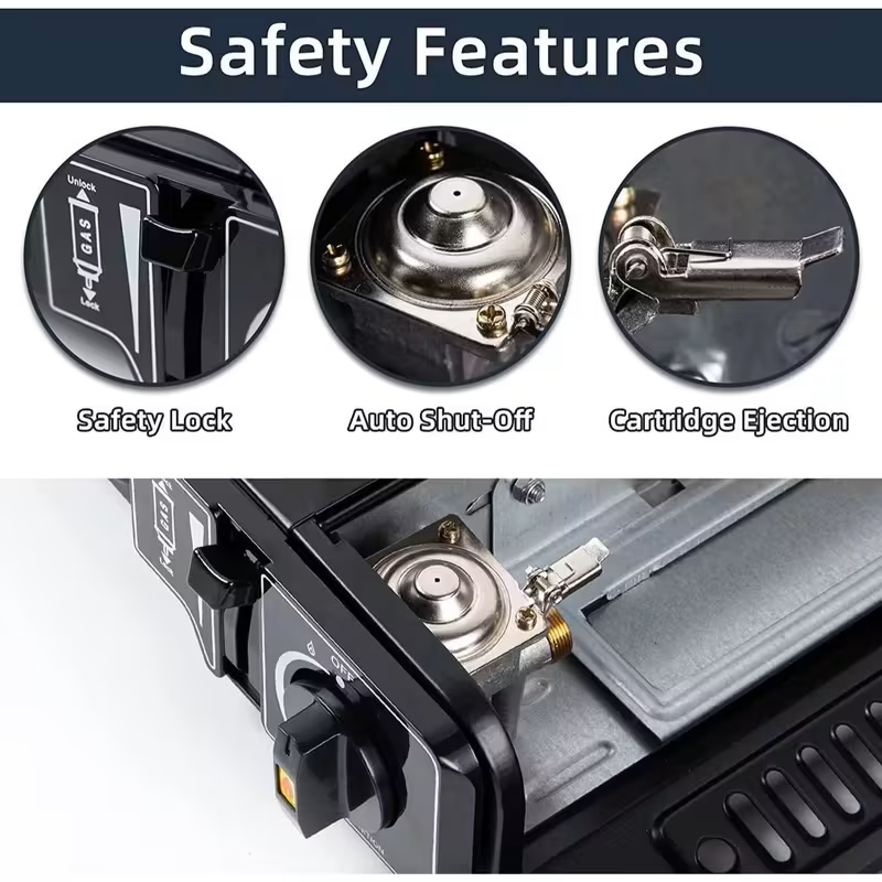 Gas Camping Stove Set with Carry Case Outdoor Camping Stove