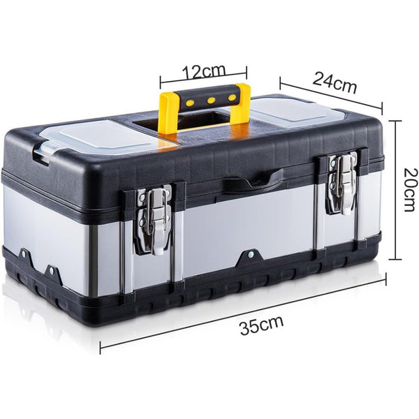 17" Heavy-Duty Metal Toolbox