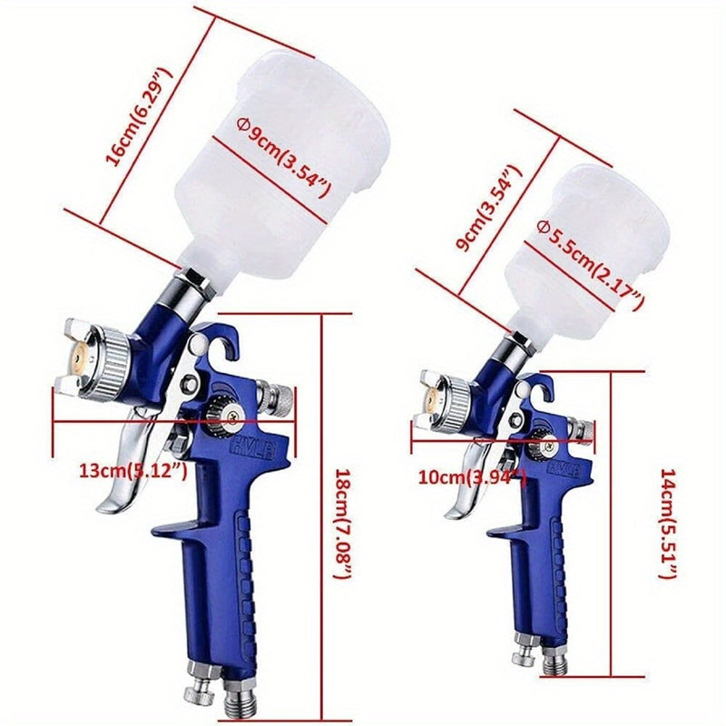 HVLP Dual Spray Gun Set – 0.8mm 1.4mm Gravity Feed Air Paint Sprayers