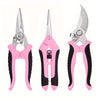 3PCS Garden Pruning Shears Set – Stainless Steel PINK