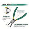 4pcs Circlip Pliers Set – Internal & External Snap Ring Tools with Case (17.8cm)