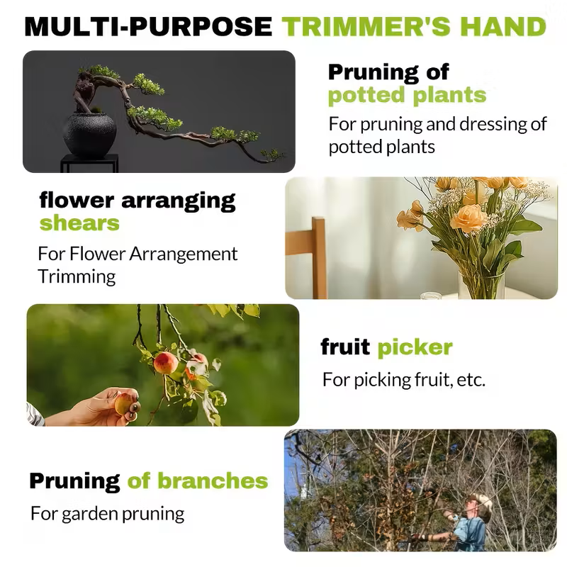 Pruning Shears – Precision Garden Clippers with Ergonomic Anti-Slip Handle & Safety Lock