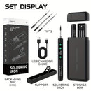 Mini Cordless Soldering Iron Kit, Rechargeable USB-C - Orange