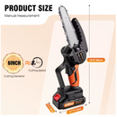 6-Inch Mini Cordless Chainsaw – Lightweight, Powerful & Ready for Every Garden Task