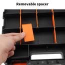 34-Slot Heavy-Duty Double-Sided Storage Box