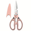 Heavy Duty Kitchen & Craft Scissors – Multipurpose Sharp PINK