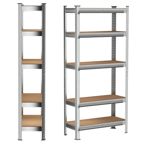 5-Tier Metal Garage Shelving Unit 150x70x30cm | 875KG