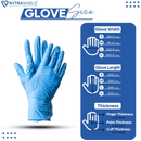 100 Pack Blue Nitrile Disposable Gloves – Multi-Purpose Protective Gloves
