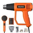 2000W Heat Gun Hot Air Gun Dual Temperature 4 Nozzles - Orange