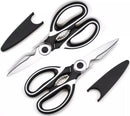 2 x Kitchen Scissors Heavy Duty Stainless Steel Shears Household Multi Purpose