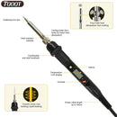 80W Adjustable Temperature Soldering Iron Kit with Digital Multimeter Electronics Welding Tool Set