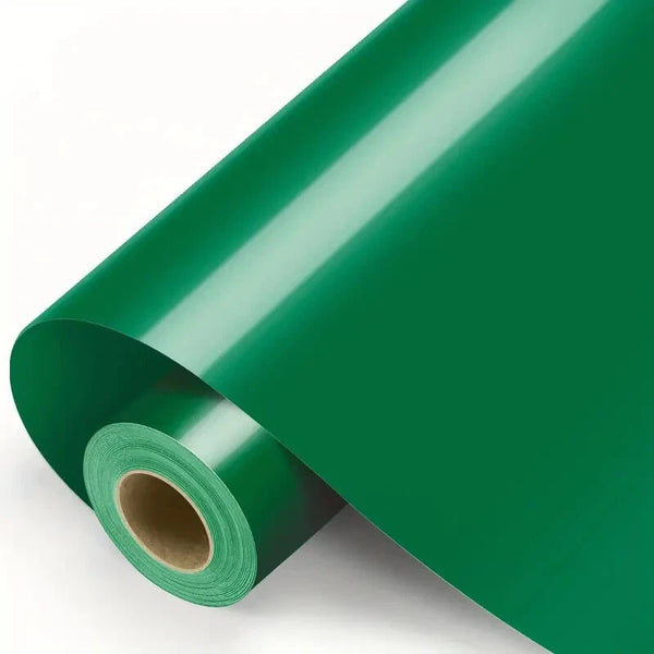 Self Adhesive Vinyl GREEN 12"x25FT Permanent Vinyl, Sticker Roll