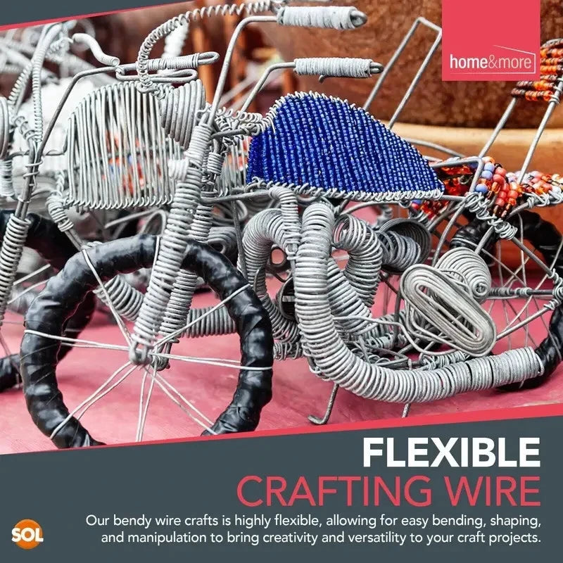 50M Craft Wire – 0.7mm (20 Gauge) Silver Aluminium
