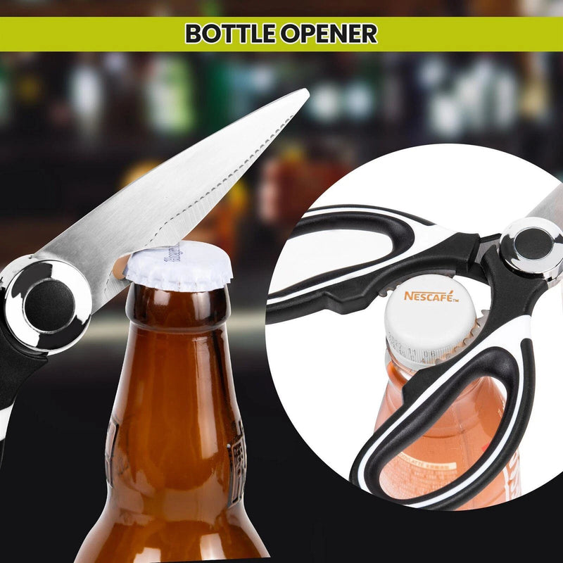 2 x Kitchen Scissors Heavy Duty Stainless Steel Shears Household Multi Purpose