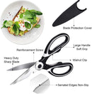 2 x Kitchen Scissors Heavy Duty Stainless Steel Shears Household Multi Purpose