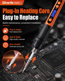 100W Digital LCD Soldering Iron Adjustable Temperature 200-500°C UK Plug
