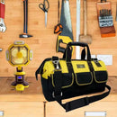 20" Heavy Duty Tool Bag with Hard Base &amp; Shoulder Strap
