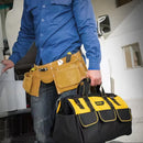 20" Heavy Duty Tool Bag with Hard Base &amp; Shoulder Strap