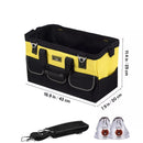 20" Heavy Duty Tool Bag with Hard Base &amp; Shoulder Strap