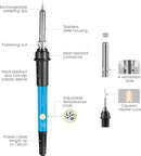Soldering Iron Kit 60W Electronics Welding Irons Solder Tools Adjustable Wire UK