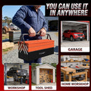 Heavy Duty 56cm  Metal Cantilever Toolbox 5 Tray Tool Box Steel Storage Organiser Red