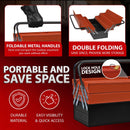 Heavy Duty 56cm  Metal Cantilever Toolbox 5 Tray Tool Box Steel Storage Organiser Red