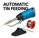 60W Automatic Tin-Feeding Electric Soldering Iron Adjustable Temp Fast Heat 220V