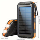 Solar Power Bank Waterproof Dual USB LED Portable Charger Battery Pack 9000000mAh