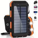 Solar Power Bank Waterproof Dual USB LED Portable Charger Battery Pack 9000000mAh