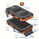 Solar Power Bank Waterproof Dual USB LED Portable Charger Battery Pack 9000000mAh