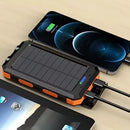 Solar Power Bank Waterproof Dual USB LED Portable Charger Battery Pack 9000000mAh