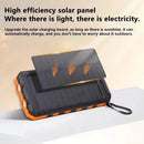Solar Power Bank Waterproof Dual USB LED Portable Charger Battery Pack 9000000mAh