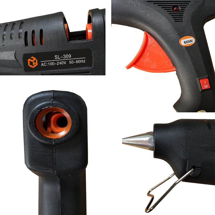 60W Glue Gun DIY BLACK (with 10 Sticks)