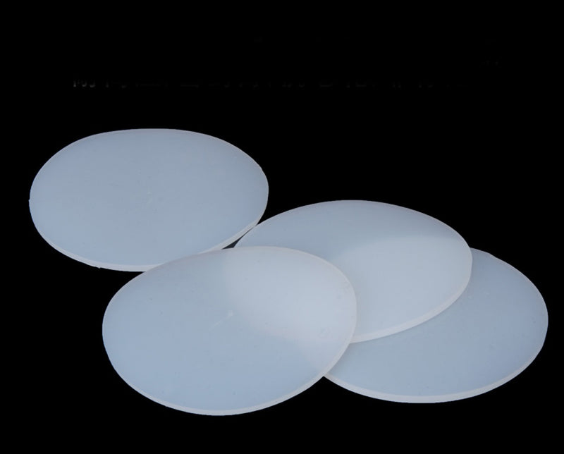 Round Silicone Rubber Sheet Clear White Ø 95mm/180mm