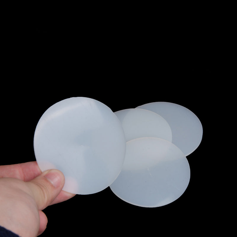 Round Silicone Rubber Sheet Clear White Ø 95mm/180mm