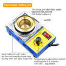 150W Electric Melting Furnace Ø35mm Tin Casting Lead Casting Furnace  UK PLUG